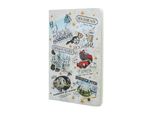 The Wizarding World Notebook A5 Unlined Cahier, 80pg, 100gsm by Paperblanks (Harry Potter Collection)