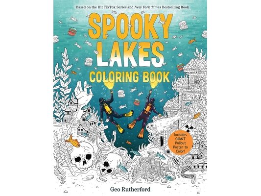 Spooky Lakes Coloring Book: Includes Pull-Out, Oversized Poster to Color!