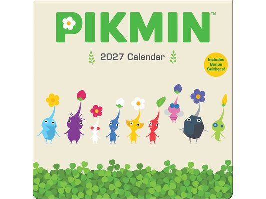 Pikmin 2027 Wall Calendar with Bonus Stickers