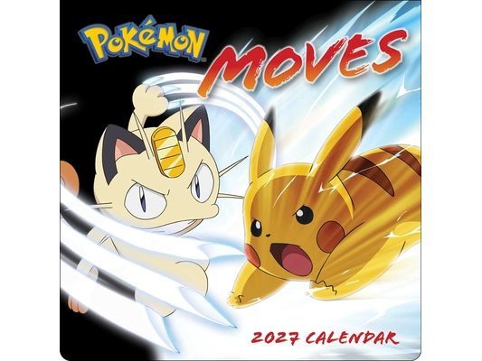 Pokémon Moves 2027 Wall Calendar