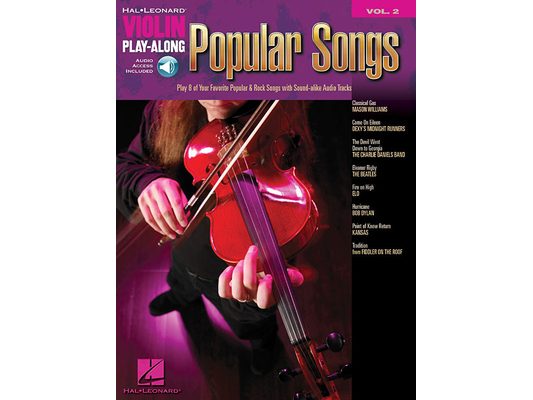 Popular Songs Violin Play-Along Volume 2 Book/Online Audio [With CD]