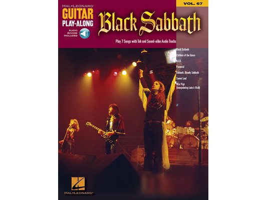 Black Sabbath Guitar Play-Along Volume 67 Book/Online Audio [With CD]