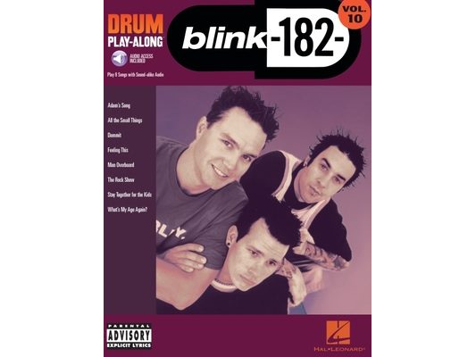 Blink-182 Drum Play-Along Volume 10 - Book/Online Audio [With CD]