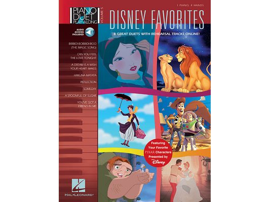 Disney Favorites - Piano Duet Play-Along Volume 5 Book/Online Audio [With CD]