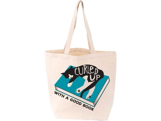 Curled Up with a Good Book Tote (Felix)