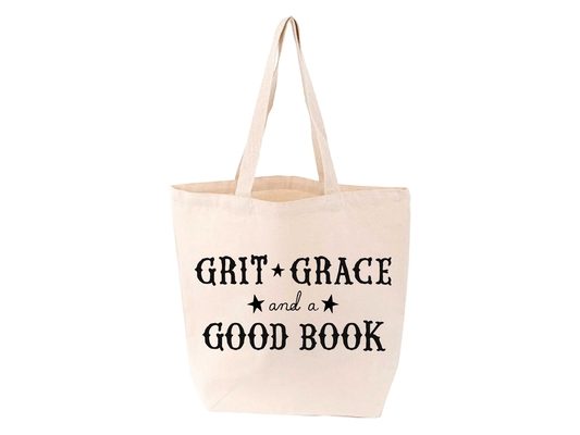 Grit, Grace, and a Good Book Tote