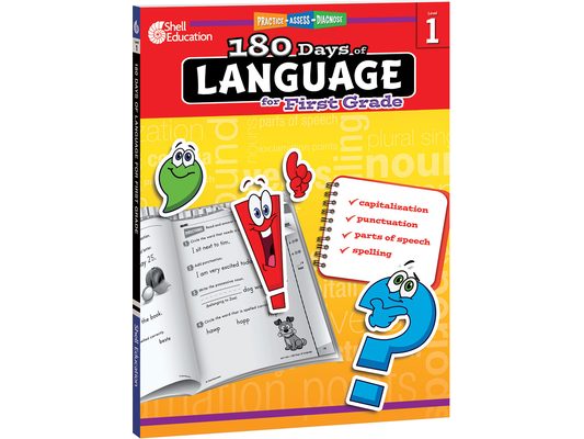 180 Days(tm) Language for First Grade: Practice, Assess, Diagnose
