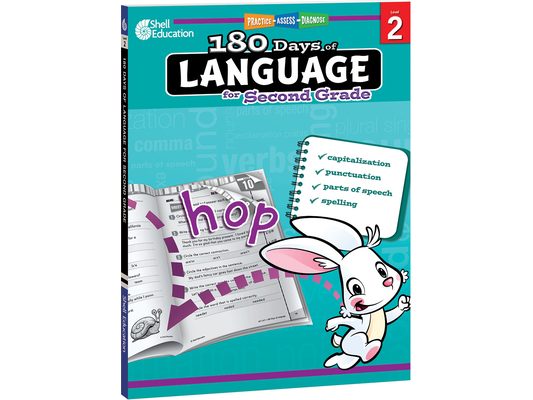 180 Days(tm) Language for Second Grade: Practice, Assess, Diagnose