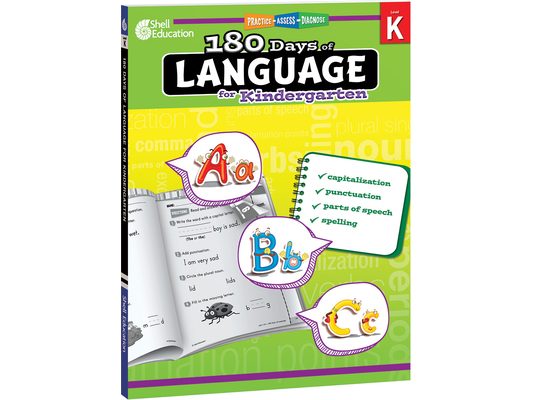 180 Days(tm) Language for Kindergarten: Practice, Assess, Diagnose
