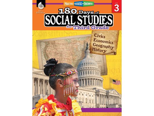 180 Days(tm) Social Studies for Third Grade: Practice, Assess, Diagnose