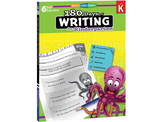 180 Days(tm) Writing for Kindergarten: Practice, Assess, Diagnose