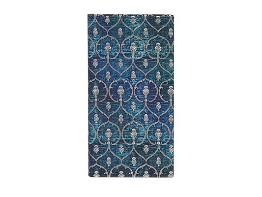 Blue Velvet Slim Lined Hardcover Journal, 176pg, 85gsm, Velvet Dalmatic Collection by Paperblanks (Blue Velvet)