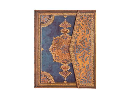 Safavid Indigo Ultra Lined Hardcover Journal, 144pg, 120gsm by Paperblanks (Safavid Binding Art)