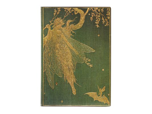 Olive Fairy MIDI Unlined Softcover Journal, 176pg, 100gsm by Paperblanks (Lang's Fairy Books)
