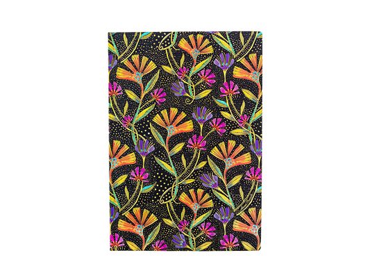 Wild Flowers MIDI Unlined Softcover Journal, 176pg, 100gsm, Laurel Burch Collection by Paperblanks (Playful Creations)