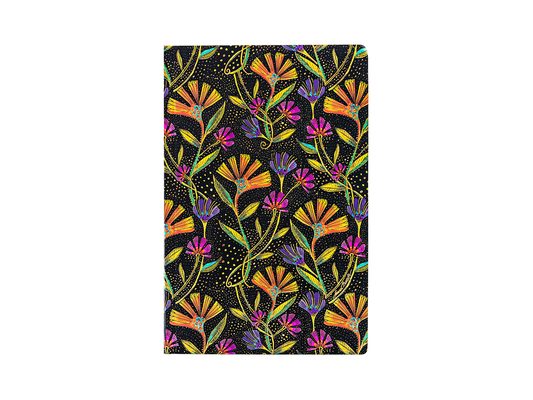 Wild Flowers Mini Lined Softcover Journal, 208pg, 80gsm, Laurel Burch Collection by Paperblanks (Playful Creations)