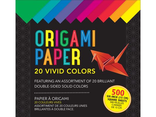Origami Paper 20 Vivid Colors (500 Sheets)