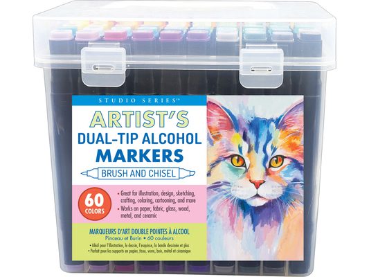 Studio Series Artist's Dual-Tip Alcohol Markers (Set of 60 Colors)