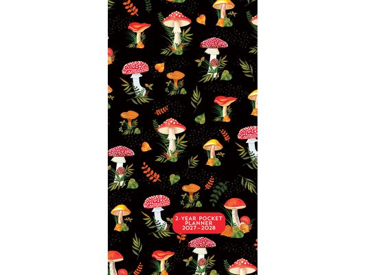 2027-28 Mushrooms 2-Year Pocket Planner (24-Month Calendar)