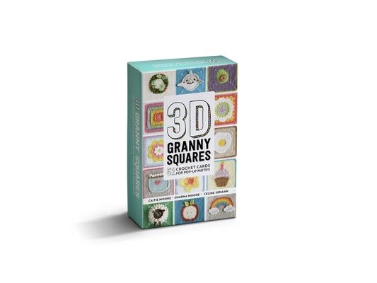 3D Granny Squares Cards: Crochet Cards for 52 Pop-Up Granny Squares