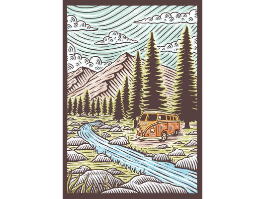 Great Outdoors Flexi Journal: (Blank Lined Notebook of Natural Landscapes, Illustrated Journal That Celebrates Nature)