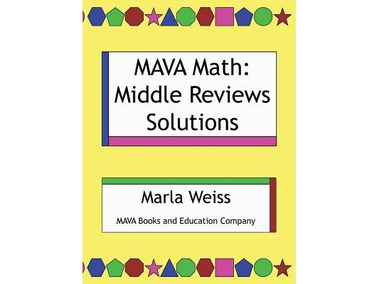Mava Math: Middle Reviews Solutions