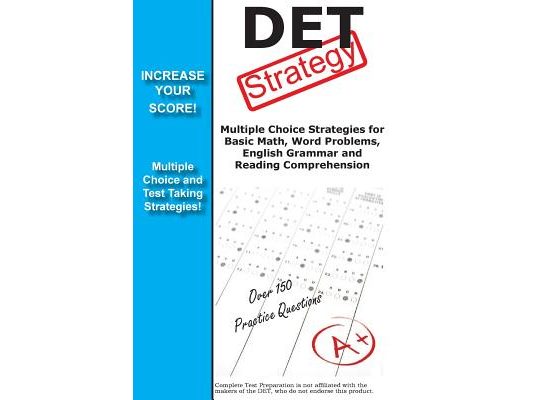 DET Strategy: Winning Multiple Choice Strategies for the Diagnostic Entrance Test