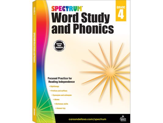 Spectrum Word Study and Phonics, Grade 4: Volume 83