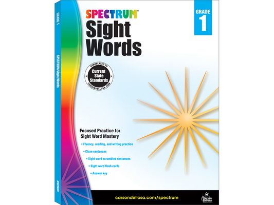 Spectrum Sight Words, Grade 1: Volume 103