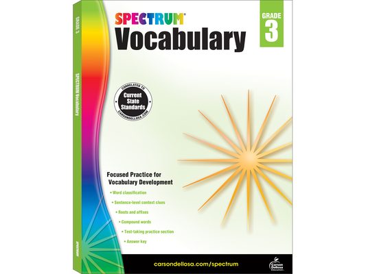 Spectrum Vocabulary, Grade 3: Volume 86