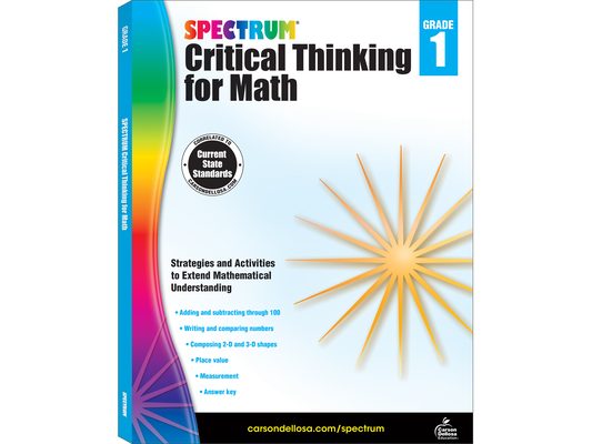Spectrum Critical Thinking for Math, Grade 1: Volume 43