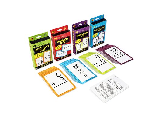 Brighter Child Math Flash Card Set - 4 Sets of Cards