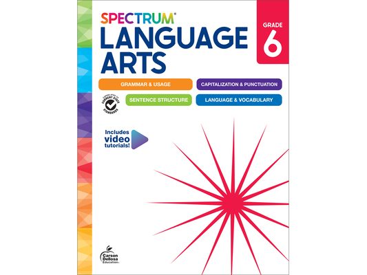 Spectrum Language Arts Workbook, Grade 6