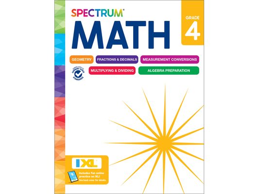 Spectrum Math Workbook, Grade 4