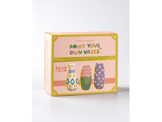 Paint Your Own Vase Kit - DIY Ceramic Vase Painting Set