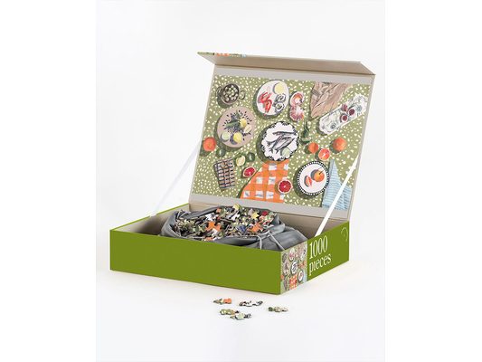 Table by the Sea - 1000-Piece Jigsaw Puzzle - Artist Designed Jigsaw Puzzle for Adults