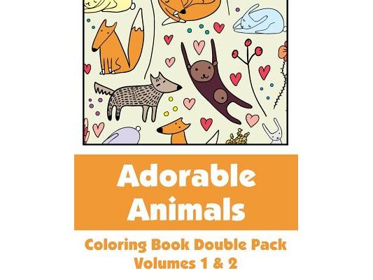 Adorable Animals Coloring Book Double Pack (Volumes 1 & 2)