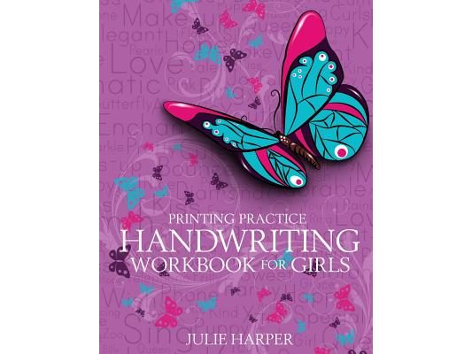 Printing Practice Handwriting Workbook for Girls