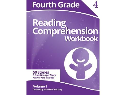 Fourth Grade Reading Comprehension Workbook: Volume 1
