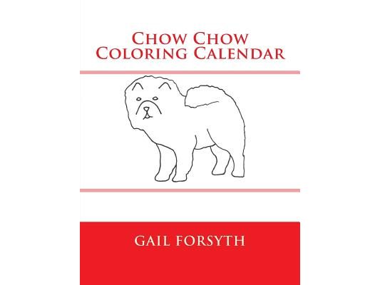 Chow Chow Coloring Calendar