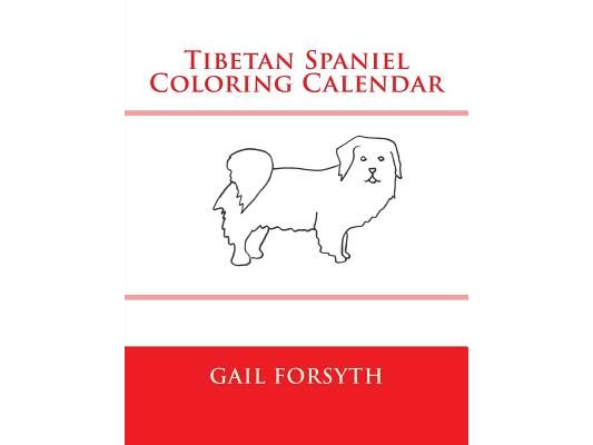 Tibetan Spaniel Coloring Calendar