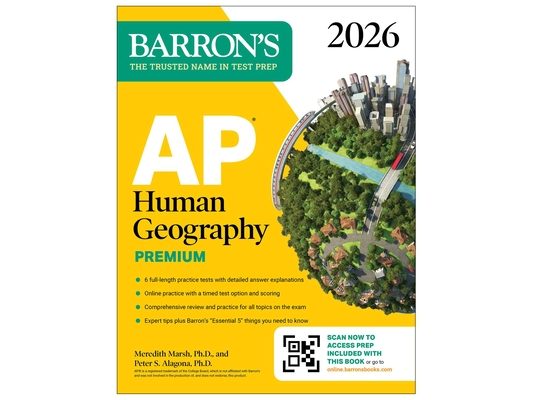 AP Human Geography Premium, 2026: Prep Book with 6 Practice Tests+ Comprehensive Review + Online Practice