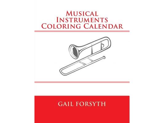 Musical Instruments Coloring Calendar