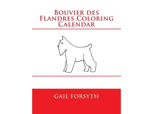 Bouvier des Flandres Coloring Calendar