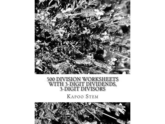 500 Division Worksheets with 3-Digit Dividends, 3-Digit Divisors: Math Practice Workbook