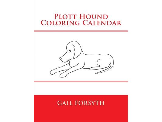 Plott Hound Coloring Calendar