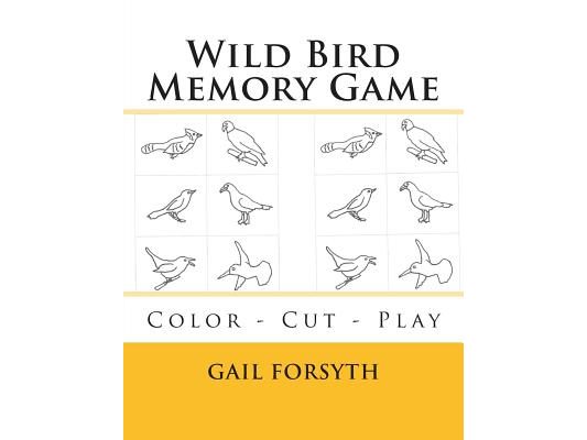 Wild Bird Memory Game: Color - Cut - Play
