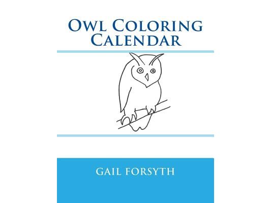 Owl Coloring Calendar