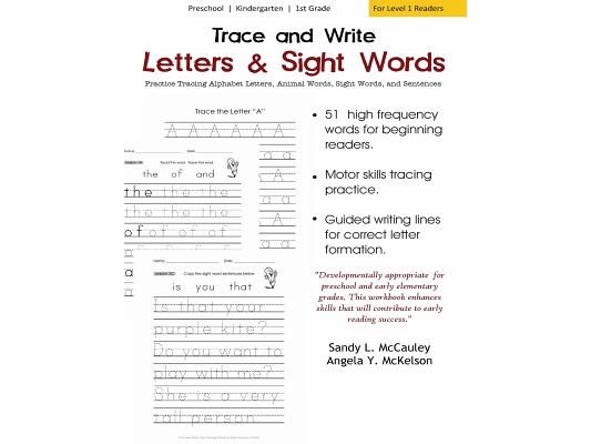 Trace and Write: Practice Tracing Alphabet Letters, Animal Words, Sight Words, and Sentences