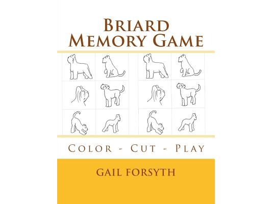 Briard Memory Game: Color - Cut - Play